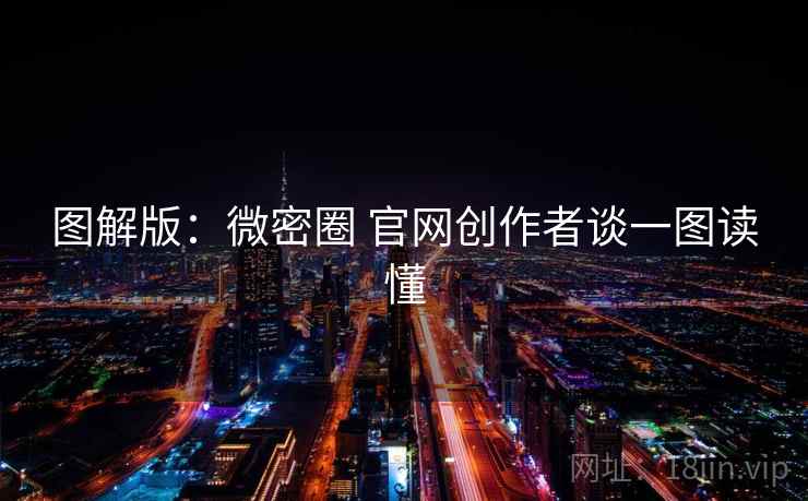 图解版：微密圈 官网创作者谈一图读懂