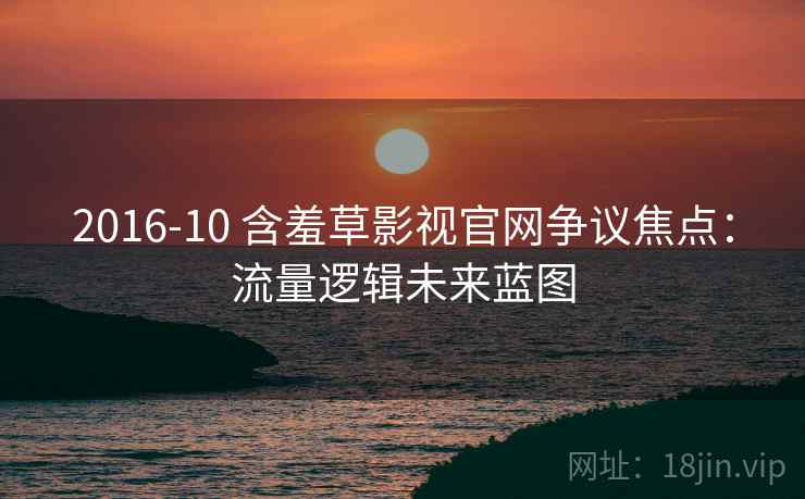 2016-10 含羞草影视官网争议焦点:流量逻辑未来蓝图 2016-10 含羞草影视官网争议焦点:流量逻辑未来蓝图
